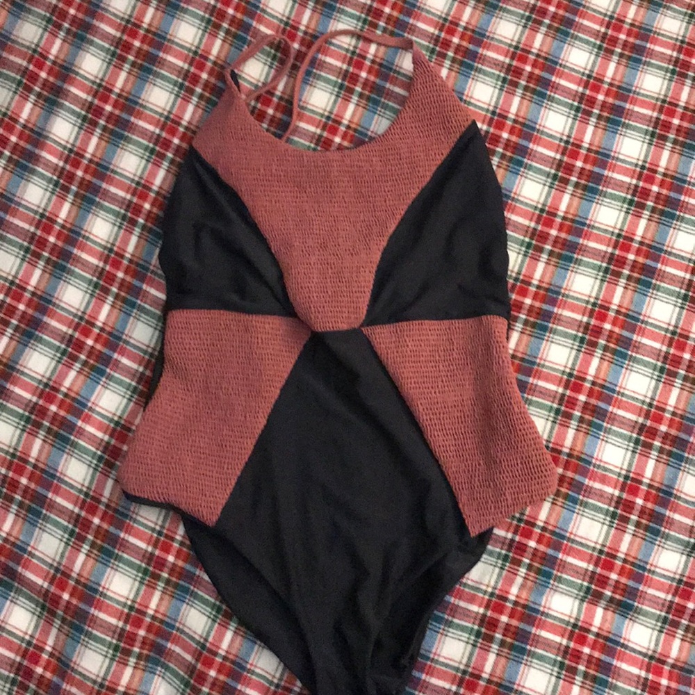 Textured Tori Praver Swimsuit medium